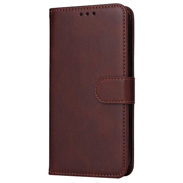 SKALO OnePlus 12 5G PU-læder Pungetui - Vælg farve Brown