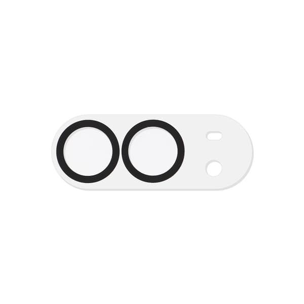 SKALO Kamerabeskyttelse Hærdet glas til iPhone Duo - Sort Black