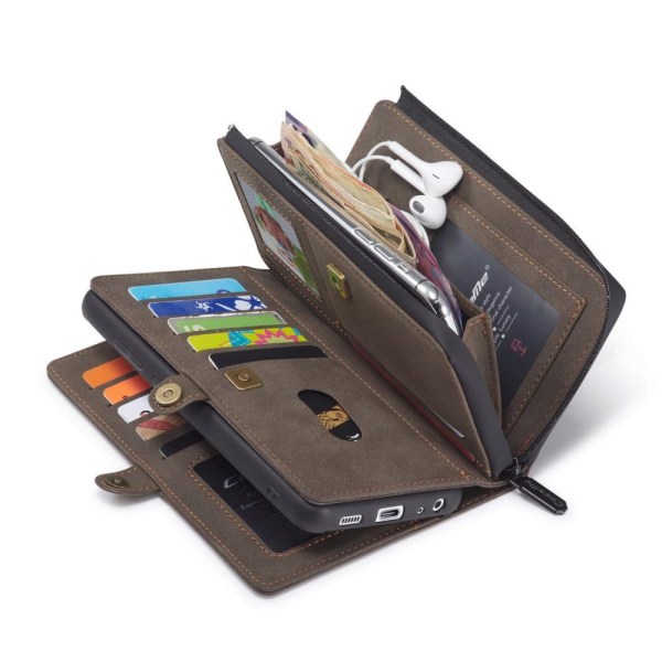 CaseMe Samsung A52/A52s CaseMe Big Wallet 2in1 Magnet Plånbok - Brun