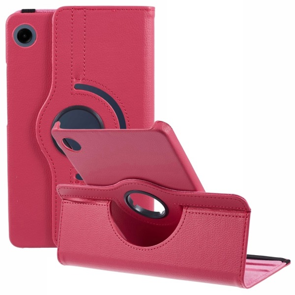 SKALO Samsung Tab A9 360 Litchi Flip Cover - Cerise Cerise