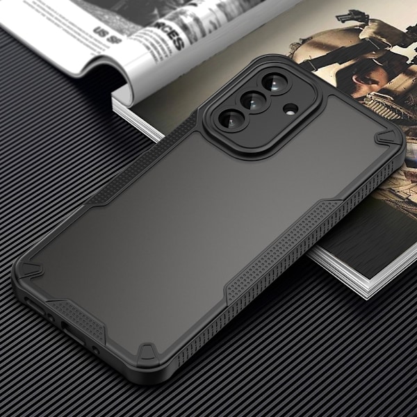 SKALO Samsung A26 5G Armor Hybrid Frosted Cover - Sort Black