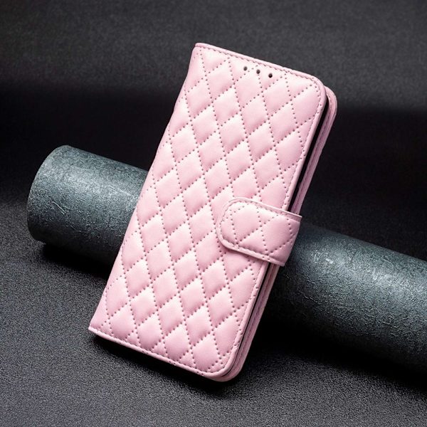 SKALO Xiaomi Redmi 10C BINFEN COLOR Quiltat Plånbok - Rosa Rosa