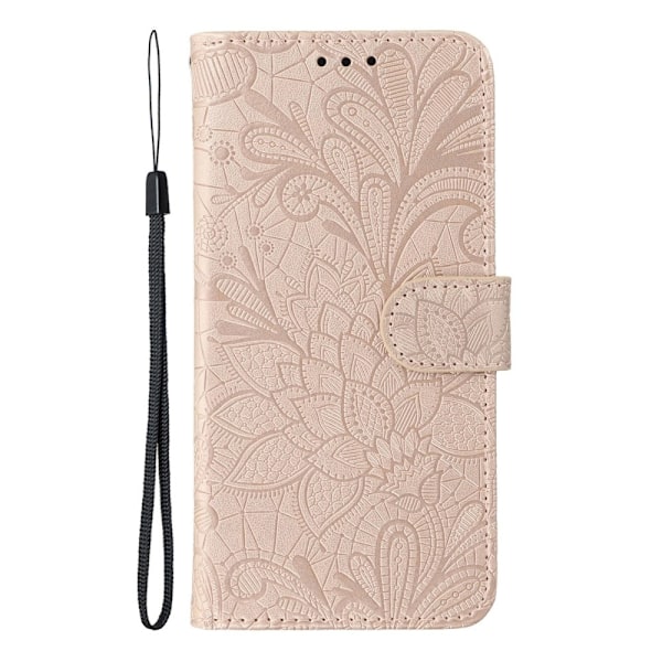 SKALO Samsung S25 Edge Mandala Kukka Lompakkokotelo - Ruusukulta Pink gold