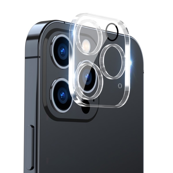 SKALO iPhone 15 Pro 3D Linsskydd/Kameraskydd Härdat Glas Transparent
