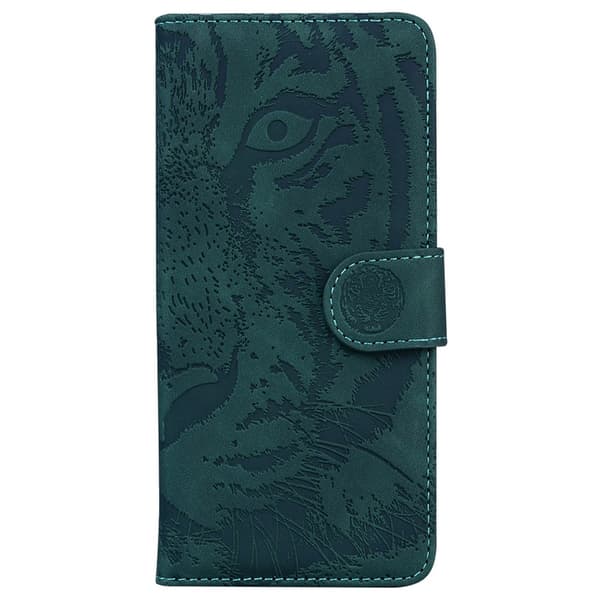 SKALO Embossed Tiger Plånboksfodral för iPhone 18 Pro Max - Grön Grön