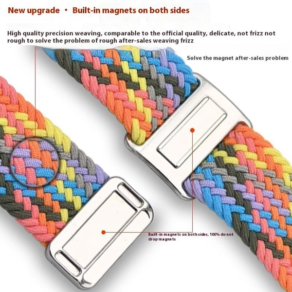 SKALO Flettet Tygarmbånd Samsung Watch 6 40mm/44mm - Vælg farve Beige