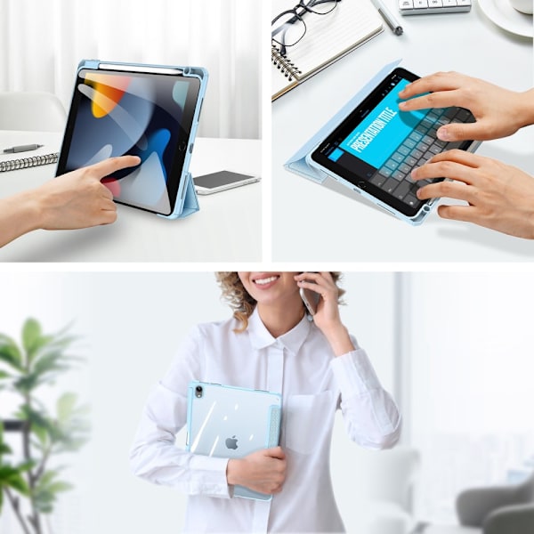 DUX DUCIS iPad 10.9 (2022) TOBY Series Trifold Suojakotelo - Turkoosi Turquoise