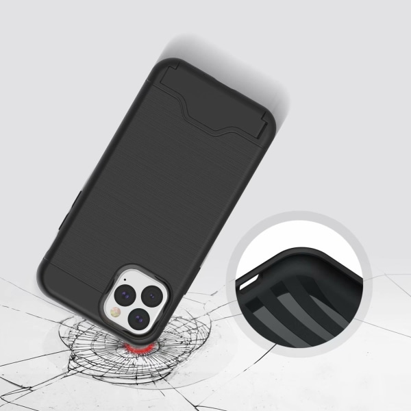 iPhone 11 Pro | Armor skal | Korthållare - fler färger Turkos