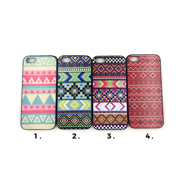 Pattern Skal iPhone 5/5S/SE(1a generationen) - flera färger MultiColor Motiv 2