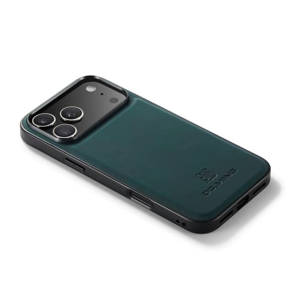 DG MING Premium PU-læder Hybrid Cover til iPhone 17 Pro Max - Grøn Green