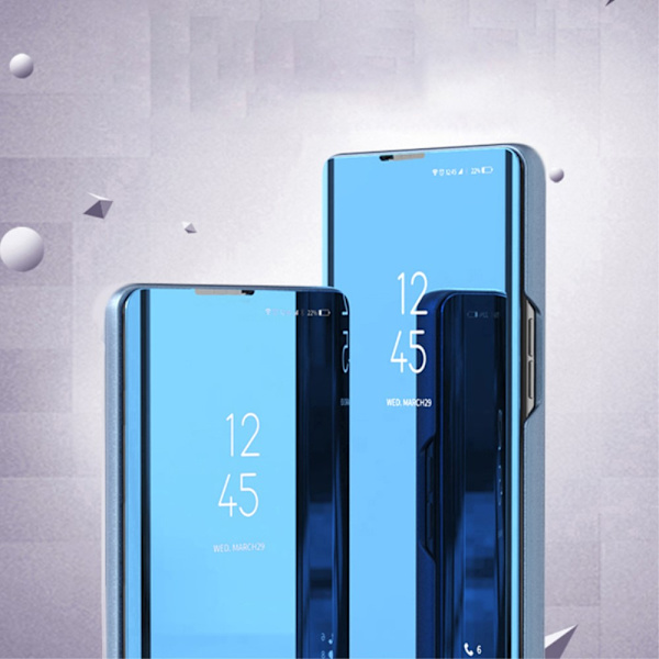 SKALO Xiaomi 13 5G Clear View Mirror Lompakko - Ruusukulta Pink gold