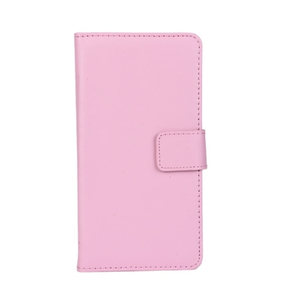Lompakkokotelo aitoa nahkaa Nokia 7 PLUS - enemmän värejä Light pink