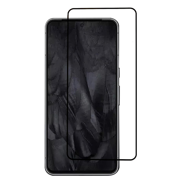 2-PAK SKALO Google Pixel 8 5G FULL-FIT Hærdet Glas Skærmbeskyttelse Black