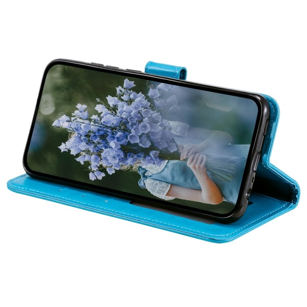 SKALO Sony Xperia 5 V Mandala lompakkokotelo - Sininen Blue