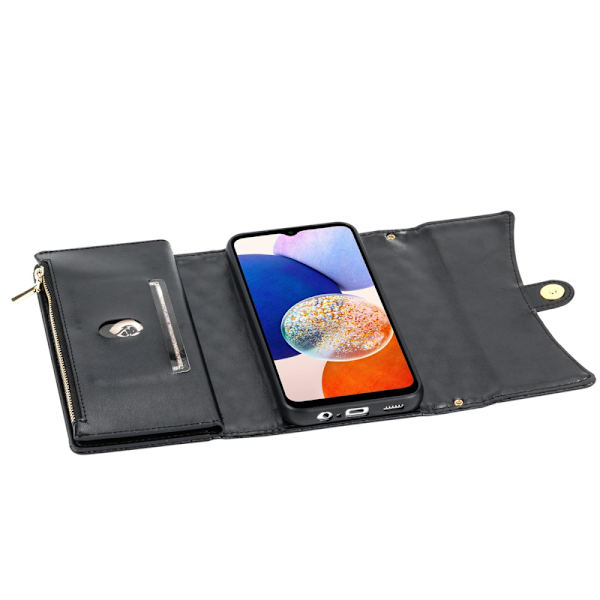 SKALO Samsung A05s 4G Evelope Clutch 8-Fack - Svart Svart