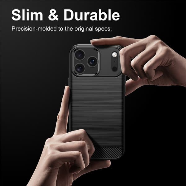 SKALO Armor Carbon  för iPhone 18 Pro Cover til iPhone 18 Pro - Vælg farve Black