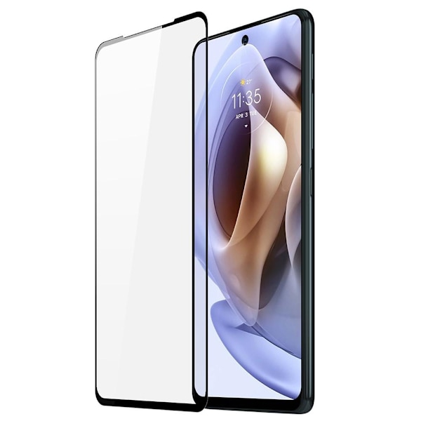 SKALO Moto G31 / G41 / G71 Heltäckande Skärmskydd Härdat Glas - Svart Svart