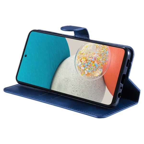 SKALO Samsung A53 5G Klassiskt Plånboksfodral - Blå Blå
