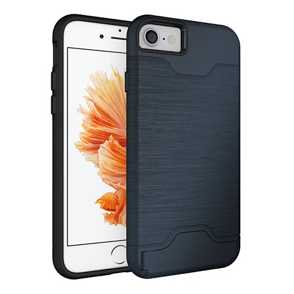 iPhone 6/6S | Armor skal | Korthållare Blue