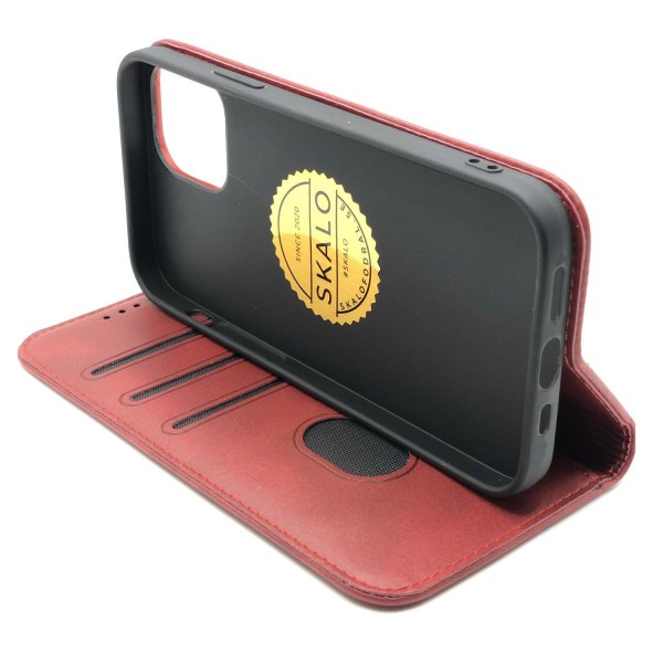 Lompakkokotelo Premium iPhone 12/12 Pro - enemmän värejä Red