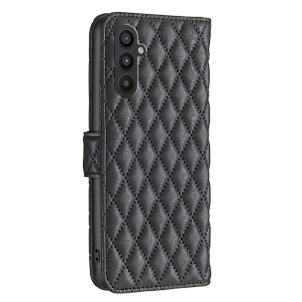 SKALO Samsung A25 5G BINFEN COLOR Tikattu Lompakko - Musta Black