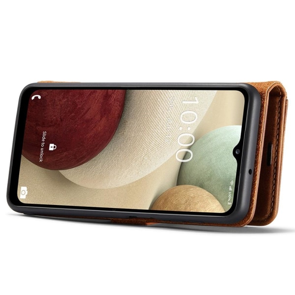 DG MING Samsung A13 5G 2-in-1 magneetti lompakkokotelo - Ruskea Brown