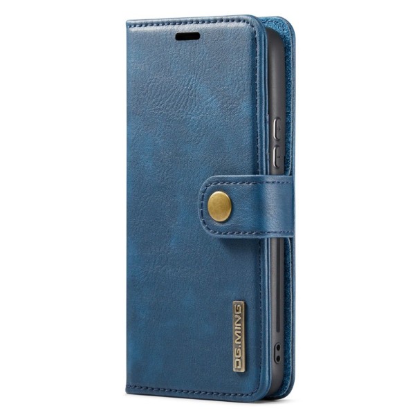 DG MING Samsung S23 2-in-1 magneetti lompakkokotelo - Sininen Blue