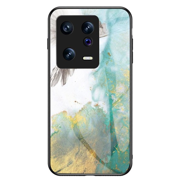 SKALO Xiaomi 13 5G Marmor hærdet glas TPU Cover - #3 Multicolor