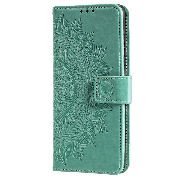 SKALO iPhone 16 Pro Mandala Plånboksfodral - Turkos Turkos