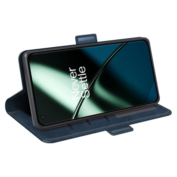 SKALO OnePlus 11 5G Premium Plånboksfodral - Blå Blå
