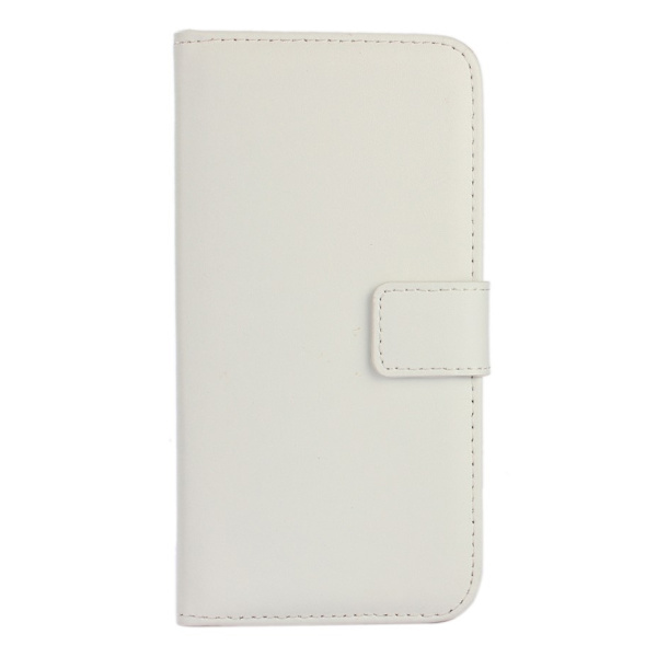Plånboksfodral Äkta Skinn Xiaomi Mi A1 White