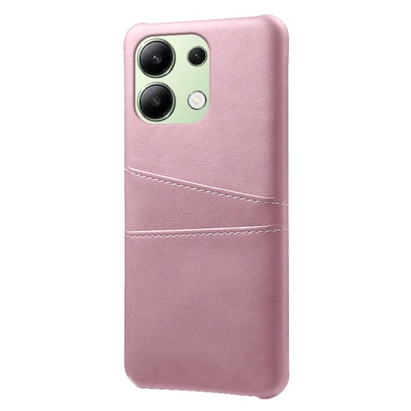 SKALO Xiaomi Redmi Note 13 4G PU-Läder Korthållare Skal - Roséguld Rosa guld