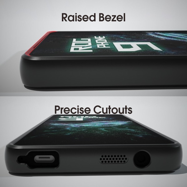 SKALO Asus ROG Phone 9 Pro 5G IBMRS Heavy Duty Shockproof Cover - Sort Black