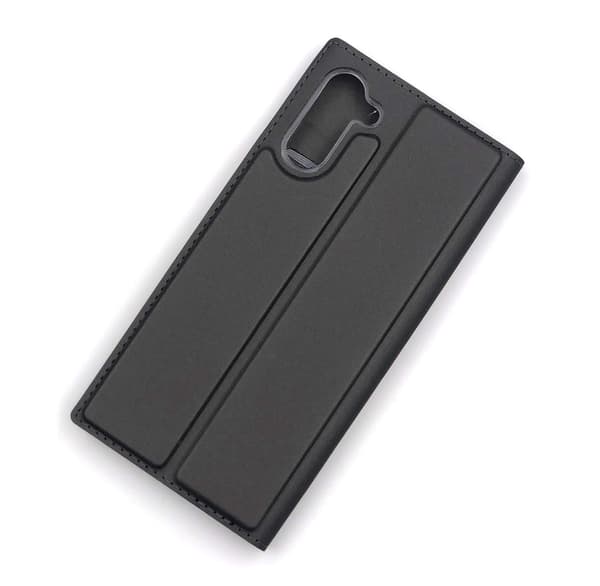Plånboksfodral Ultratunn design Samsung Note 10 Dark grey