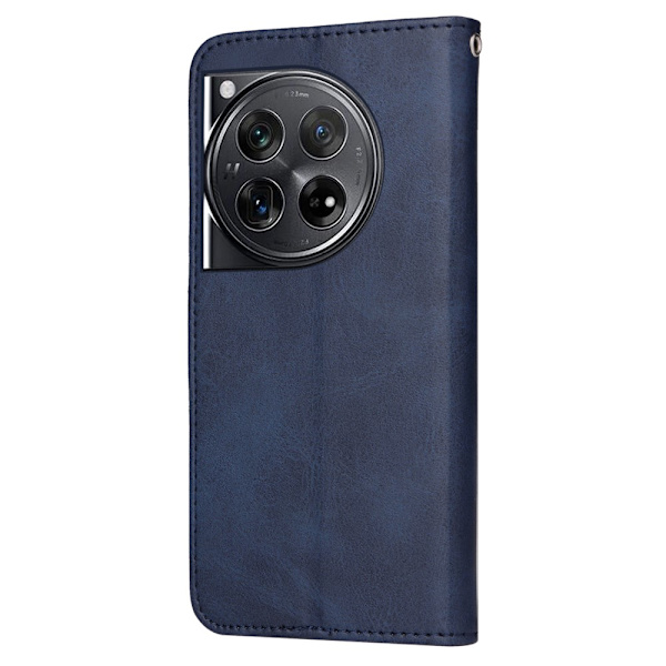 SKALO OnePlus 12 5G PU-læder Pungetui - Vælg farve Blue