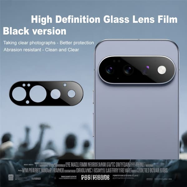 IMAK Kamerabeskyttelse af hærdet glas til Google Pixel 11 Pro - Sort Black