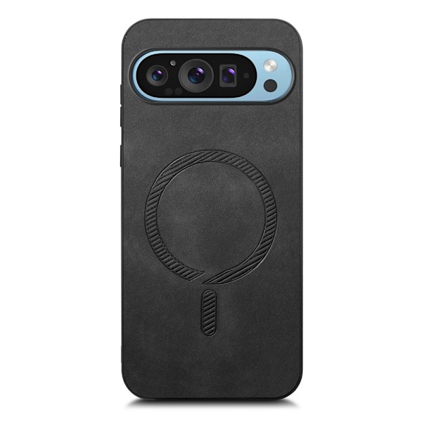 SKALO Google Pixel 9/9 Pro PU-Läder Hybrid Skal - Svart Svart