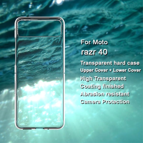 IMAK Motorola Razr 40 5G Crystal Case II Pro 2-delat Skal - Tran Transparent