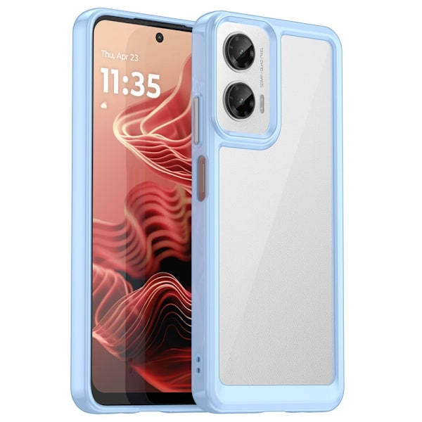 SKALO Motorola Moto G35 5G Farve Bumper Cover - Blå Blue