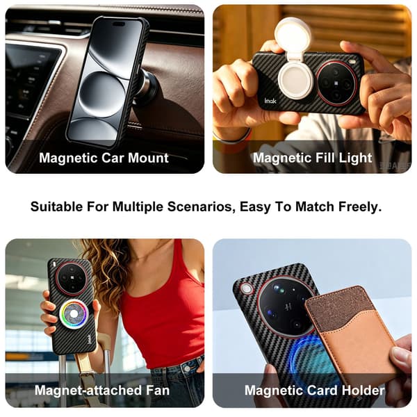 IMAK Ruiyi Series Cover til Xiaomi Redmi Note 17 - Sort Black