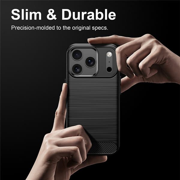 SKALO Armor Carbon  för iPhone 18 Pro Max Cover til iPhone 18 Pro Max - Vælg farve Black