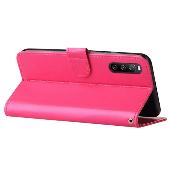SKALO Sony Xperia 10 V Lompakkokotelo PU-nahkaa - Cerise Cerise
