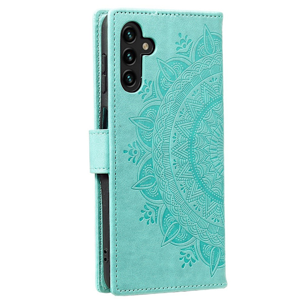 SKALO Samsung A54 5G Mandala lompakkokotelo - Turkoosi Turquoise