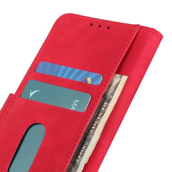 SKALO OnePlus 12 5G KHAZNEH Plånboksfodral i PU-Läder - Röd Röd