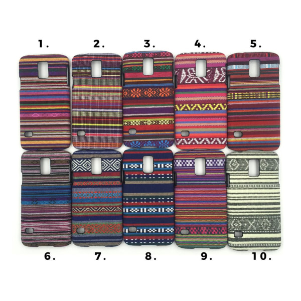 Brodeerattu kansi Samsung S5 - useita värejä MultiColor #6