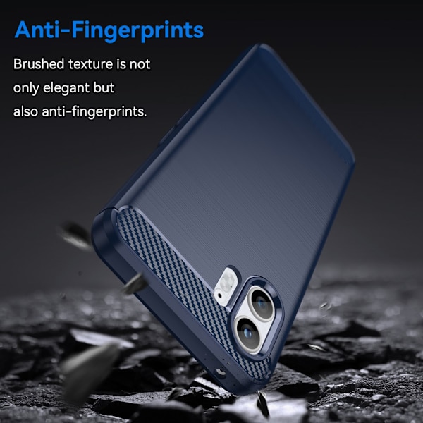 SKALO Nothing Phone (2) Armor Carbon Stöttåligt TPU-skal - Fler färger Blå