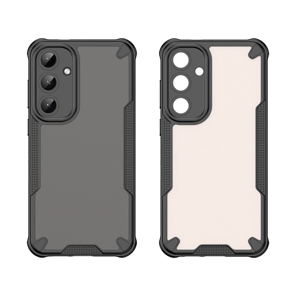 SKALO Samsung S25+ Armor Hybrid Frosted Cover - Sort Black