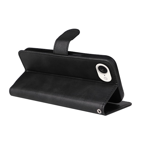 SKALO iPhone 16e PU-læder Flip Cover - Vælg farve Black
