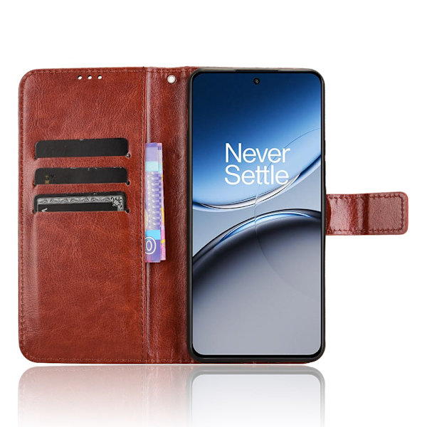 SKALO OnePlus Nord 4 PU-Läder Plånboksfodral - Fler färger Brun