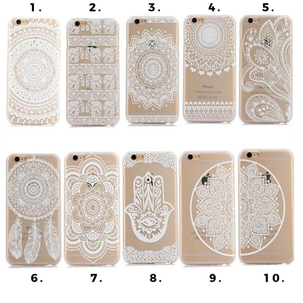 Mandala Skal till iPhone 6/6S - Olika motiv MultiColor #4